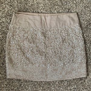 Promod 100% Cotton + Sequin Skirt
